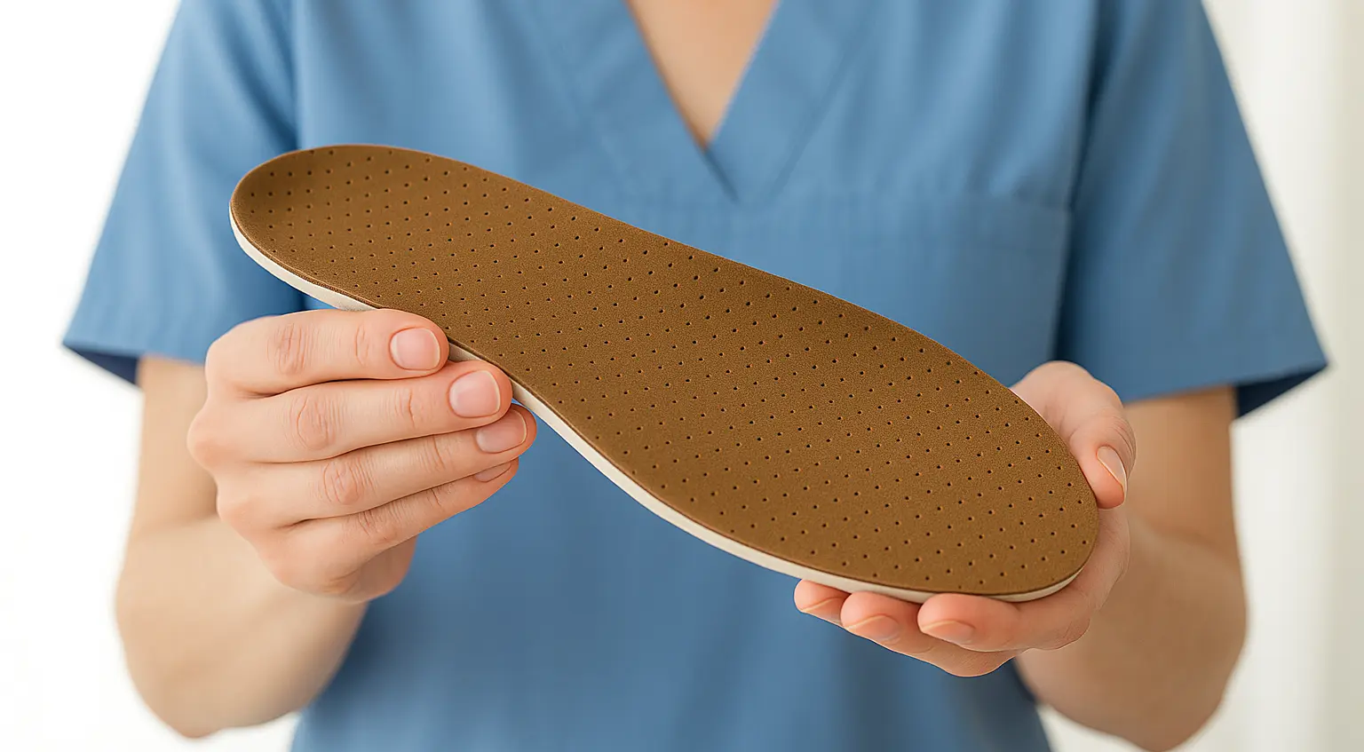 Personal de Piédica sosteniendo una plantilla personalizada